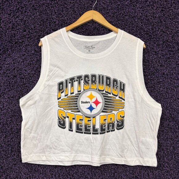 Pittsburgh Steelers Team Spirit NFL Rivals Crop Tank Top XXL - Picture 1 of 4